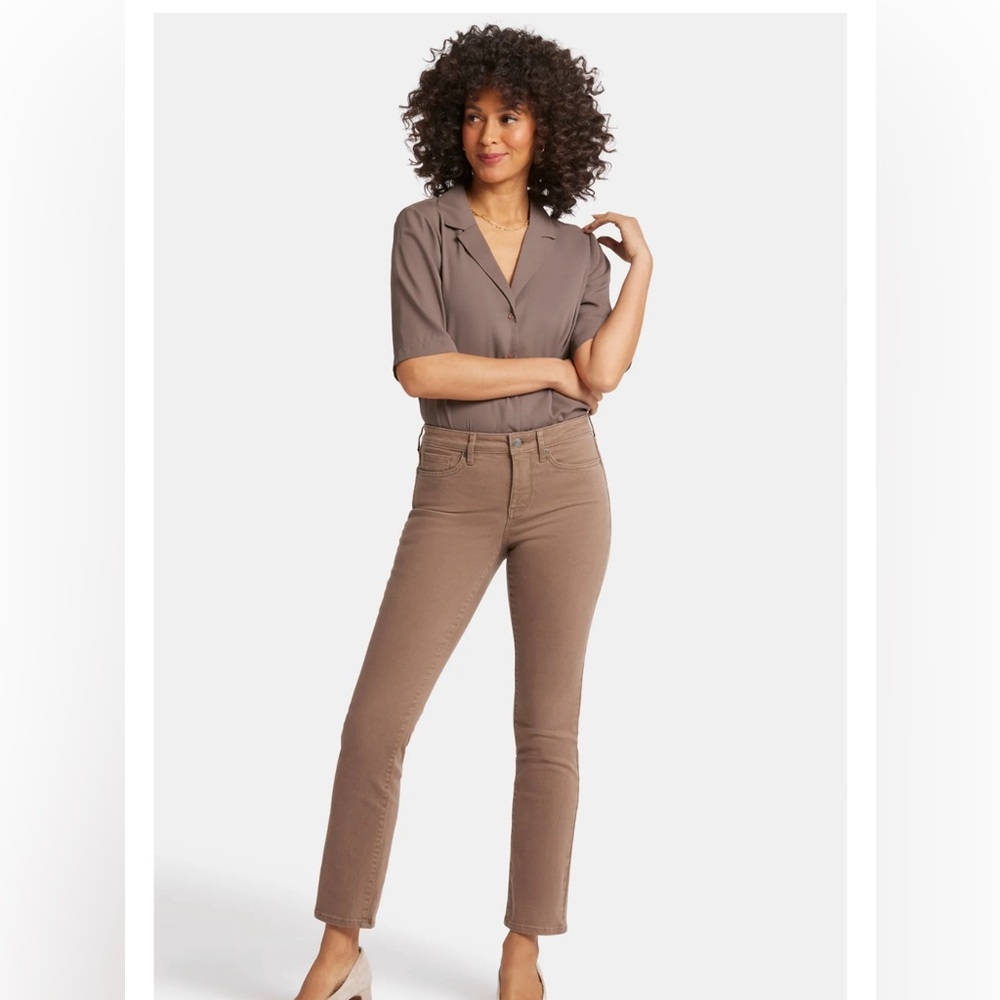 NYDJ Alina Legging in Light Brown| Size: 12